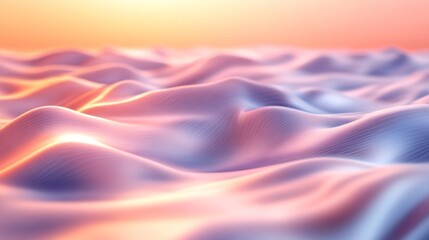 Obraz premium Abstract Wave Pattern with Glowing Light and Soft Color Gradient