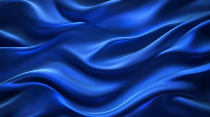 Obraz premium Stunning Blue Silk Fabric Texture - Elegant Drape and Flowing Design