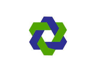 Infinity abstract logo design. Creative business icon. Vector idea logotype. beautifl green nature circles logo design. Abstract Symbol of Friendship Bonds.