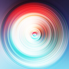 Obraz premium Colorful radial motion effect. Abstract rounded background. Color curves and sphere. Multi color gradient rings and circles wallpaper. Colored texture backdrop and banner.