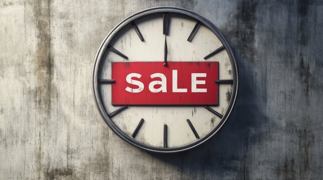 Timely Sale Announcement on Vintage Clock