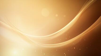 Golden Abstract Waves Background Design