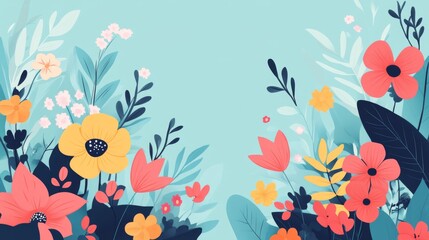 Obraz premium Vibrant Floral Display: Springtime Garden