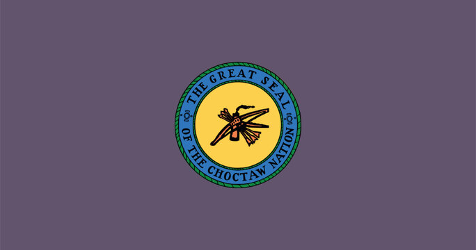 Choctaw  Flag Vector Illustration Premium Quality