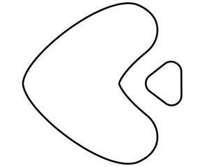 round shape arrow with mini arrow