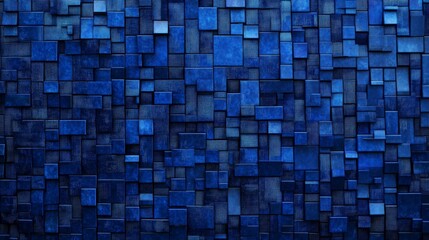Dynamic Blue Geometric Abstract Digital Art Background