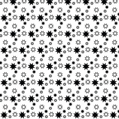 abstract black star vector line pattern new design.