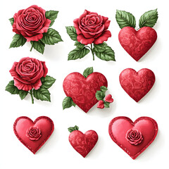 Greeting Cards clipart, cute valentine clipart, watercolour illustration