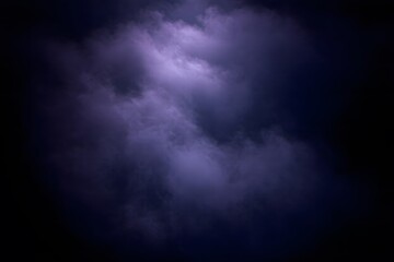 Dense Dark Fog with Muted Purple and Gray Streaks in Ethereal Atmosphere