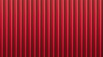 Red corrugated metal sheet texture background