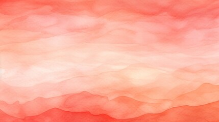 Fototapeta premium A soft gradient of warm colors transitions from light to dark shades of red and orange, resembling a serene sunset or abstract watercolor landscape.