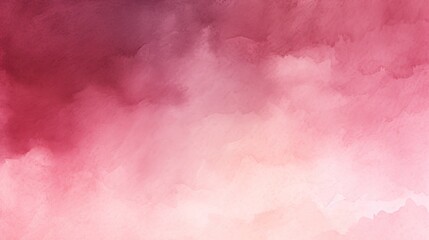 Obraz premium A soft watercolor background featuring shades of pink, creating a dreamy and atmospheric effect.