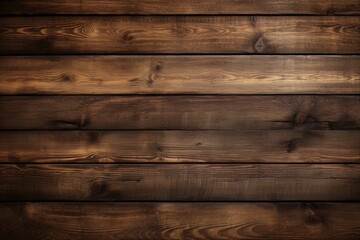 Naklejka premium Dark Brown Wood Texture Background. Detailed Timber Board Plank Pattern with Wooden Texture