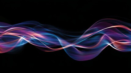 Abstract Wave Design - Vibrant Colors and Dynamic Lines