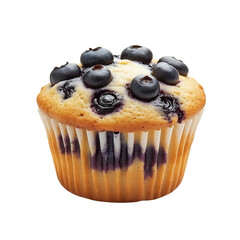 Blueberry muffin isolated