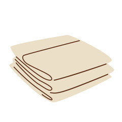 A stack of towels, isolated on a white background.