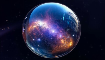 cosmic nebula glass ball a mystical orb displaying celestial wonders