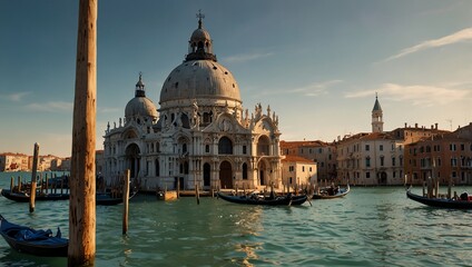 Naklejka premium city grand canal