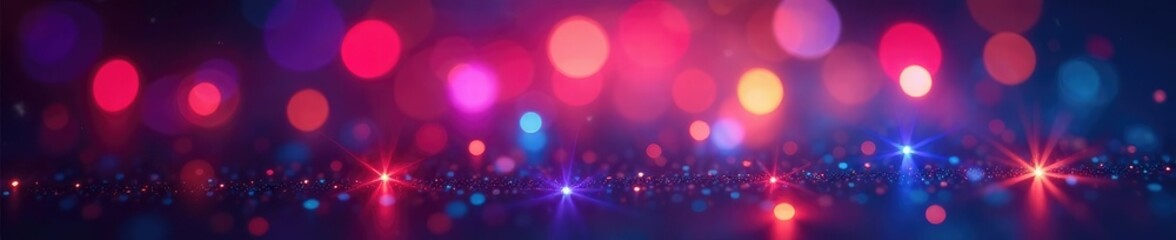 Flickering lights cast colorful shimmer on walls, colors, light effect, metallic