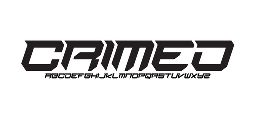 Sport Modern Italic Alphabet Font. Typography urban style fonts for technology, digital, movie logo. vector illustration
