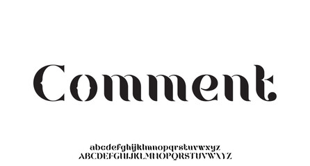 Abstract Fashion font alphabet. Minimal modern urban fonts for logo, brand etc. Typography typeface uppercase lowercase and number. vector illustration
