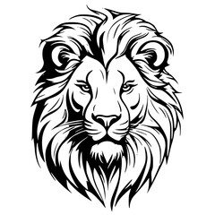 Obraz premium Lion head vector art