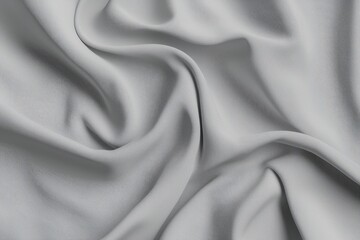 Obraz premium Draped Gray Fabric Shows Textured Surface