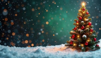 Luxury Christmas background with red and green, red, colors, winter