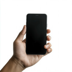 Man Hand With A Phone Isolated