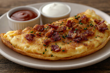 Omelet With Bacon And Cheese