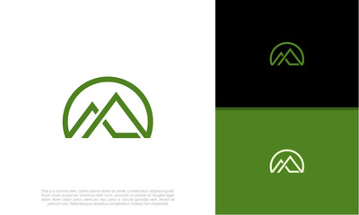 Initials M logo design. Initial Letter Logo. Innovative high tech logo template.	