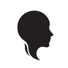 silhouette of a person head