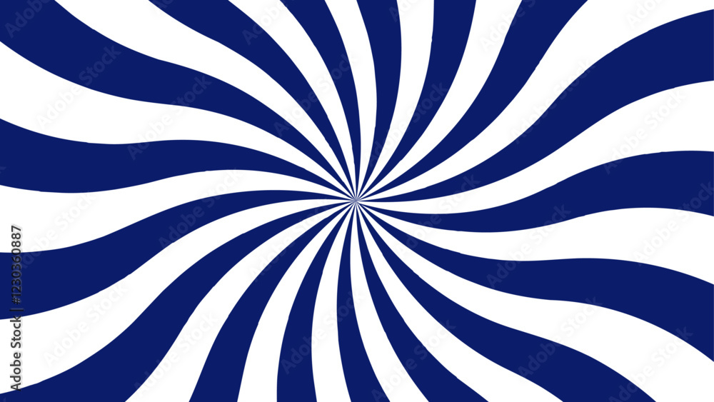 Leinwandbilder abstract background with classic vintage sun rays pattern. blue swirling pattern background with vor