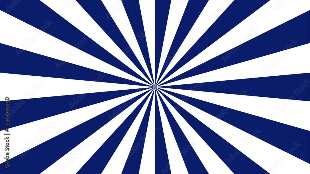 Fototapete abstract background with classic vintage sun rays pattern. blue swirling pattern background with vor