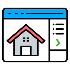 Property Listing Icon For Design Elements