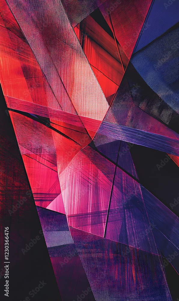Aufkleber stylish digital backdrop with abstract diagonal lines and geometric shapes in a harmonious mix of wa