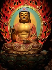 Fototapeta premium golden buddha statue
