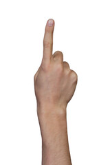 fist isolated on white background