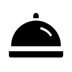 Serving Tray with Lid icon black vector
