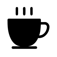 Coffee Cup icon black vector