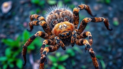 Fototapeta premium spider on a leaf