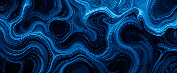 A deep blue abstract wave design with intricate flowing patterns, perfect for modern and artistic backgrounds.