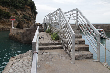 port and atlantic coast in biarritz at the pays basque in france 