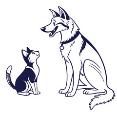Cat Dog Head Design