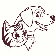Cat Dog Head Design