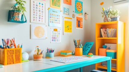 Laptop and Coffee Cup on Balcony with Urban City View
