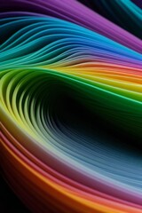 Naklejka premium 3D Abstract of Flowing Fabric 