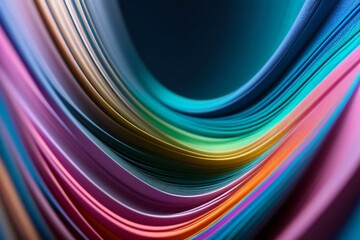 Fototapeta premium 3D Abstract of Flowing Fabric 