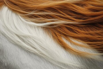 Naklejka premium A close-up of a horse?? mane, focusing on its texture and movement in the wind, capturing the beauty and strength of this iconic feature