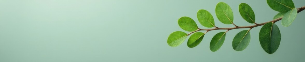 isolated green eucalyptus leaf on gray background, nature, green, eucalyptus leaf